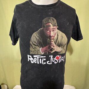 Poetic Justice Tupac Janet Jackson Men's Black Shirt Small 2021